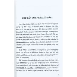 Thumbnail Sách - Luật Nhà Ở Năm 2023 (Sửa Đổi, Bổ Sung Năm 2024) 3