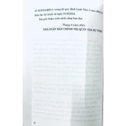 Thumbnail Sách - Luật Nhà Ở Năm 2023 (Sửa Đổi, Bổ Sung Năm 2024) 4