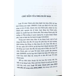 Thumbnail Sách - Luật Tổ Chức Chính Phủ (Sửa Đổi, Bổ Sung Năm 2019, 2023) 2