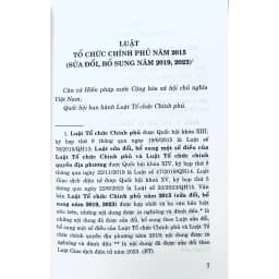 Thumbnail Sách - Luật Tổ Chức Chính Phủ (Sửa Đổi, Bổ Sung Năm 2019, 2023) 4