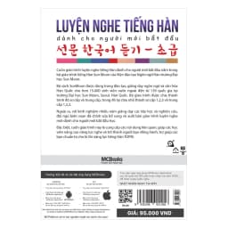 Thumbnail Sách - Luyện Nghe Tiếng Hàn Cho Người Mới Bắt Đầu - MCBooks 2