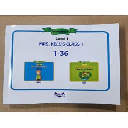 Thumbnail Sách - Mrs kell's class 1-36 ( in màu laze giấy thường gộp từ bài 1 - 36 + mp3) 1