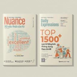Thumbnail Sách: Nuance - 50 SẮC THÁI của TỪ + Top 1500+ cụm TỪ tiếng Anh THÔNG DỤNG theo chủ đề (Combo/Lẻ 2 cuốn)(Tái bản mới) 3