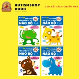 Thumbnail Sách - Phát triển IQ rèn luyện tư duy não bộ cho bé 2 đến 4 tuổi - 4 chủ đề (Vizibook) 1