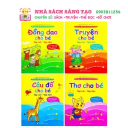 Thumbnail Sách - Thơ truyện đồng dao câu đố truyện tiềm thức cho bé tập nói tập đọc 1