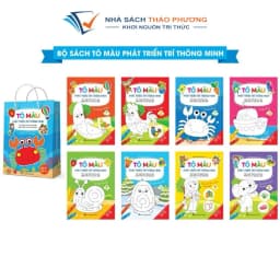 Thumbnail Sách - Tô màu phát triển trí tuệ Song ngữ Việt Anh (Bộ 8 cuốn) - Rèn luyện khả năng tư duy 1