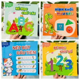 Thumbnail Sách - Tự Xóa Thông Minh - Bộ 4 Cuốn - Bé Học Chữ Số, Chữ Cái, Nét Bút Đầu Tiên, Hình Khối Và Màu Sắc (Tặng Kèm 2 Bút) 1