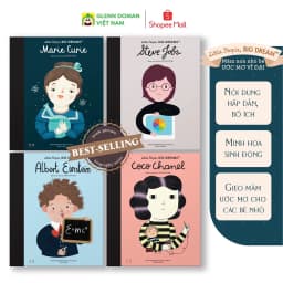 Thumbnail Sách Tương Tác Cho Bé - Bộ 4 Cuốn Danh Nhân Thế Giới - Mầm Non Nhỏ Bé, Ước Mơ Vĩ Đại 1