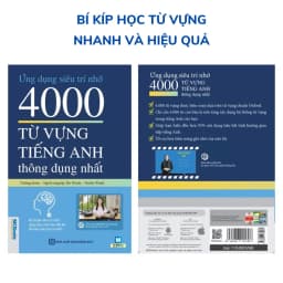 Thumbnail Sách - Ứng Dụng Siêu Trí Nhớ 4000 Từ Vựng Tiếng Anh Thông Dụng Nhất Dành Cho Người Học Cơ Bản - Học Kèm App Online 4