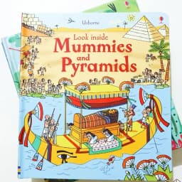 Thumbnail Sách Usborne - Look Inside Mummies And Pyramids - lật mở tìm hiểu kim tự tháp tiếng anh cho bé 1