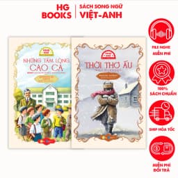 Thumbnail Sách văn học kinh điển Những Tấm Lòng Cao Cả và Thời Thơ Ấu song ngữ có note từ vựng kèm file nghe 1