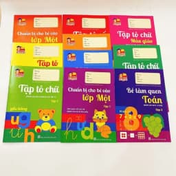 Thumbnail Sách-Bộ 10 quyển luyện viết tập tô chữ cho bé mẫu giáo mầm non .Tặng kèm 2 bút chì ,1 tẩy và 1 gọt 2