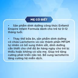Thumbnail Sản phẩm dinh dưỡng công thức Enfamil Enspire Infant Formula 581g (Dành cho trẻ 0 – 12 tháng tuổi) 1