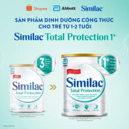Thumbnail Sản phẩm dinhdưỡng côngthức chotrẻ từ1-2tuổi:Similac®Total Protection 1+850g(Phùhợpchotrẻ sinh mổ có nguycơ miễndịchkém) 1