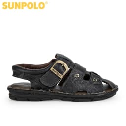 Thumbnail Sandal Bít Mũi Nam Da Bò Cao Cấp SUNPOLO SDA020 Có Big size 44 45 1
