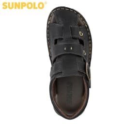 Thumbnail Sandal Bít Mũi Nam Da Bò Cao Cấp SUNPOLO SDA020 Có Big size 44 45 3