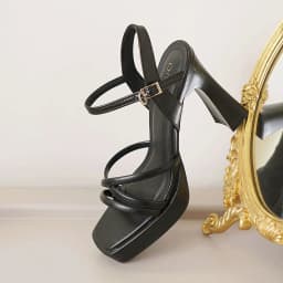 Thumbnail Sandal cao gót nữ DILY đế đúp quai mảnh tôn dáng, sandal cao gót mũi vuông trendy cao 9.5cm DL0546 4