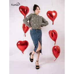 Thumbnail Sandal Cao Gót Nữ Kumoo JESSY SDCG-KUMO-009-A Màu Đen Da Cao Cấp Quai Ngang Đế Vuông 5cm 1