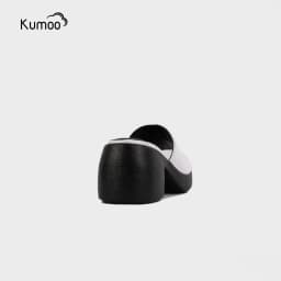 Thumbnail Sandal Cao Gót Nữ KUMOO Màu Trắng SDCG-KUMO-011 Đế Vuông Lugsole 7cm Cao Trước 2cm Thời Trang 4