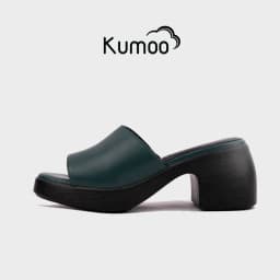 Thumbnail Sandal Cao Gót Nữ KUMOO Màu Xanh Ngọc SDCG-KUMO-011 Đế Vuông Lugsole 7cm Cao Trước 2cm Thời Trang 1