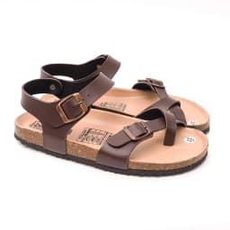 Thumbnail Sandal Đế Trấu Unisex Nam NữBIOLINE Official Quai Da Pu Đan Chéo Xỏ Ngón - PUK14 3