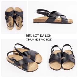 Thumbnail Sandal học sinh Birken Đế Trấu BIOLINE Unisex Nam nữ đi học Quai Chữ X - PU11 3