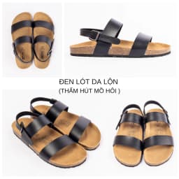 Thumbnail Sandal học sinh, sinh viên Birken Đế Trấu BIOLINE Official Unisex nam nữ hai quai ngang - PU15 1