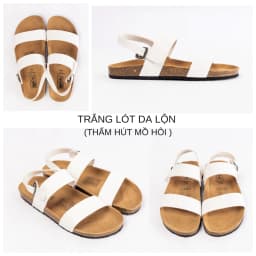 Thumbnail Sandal học sinh, sinh viên Birken Đế Trấu BIOLINE Official Unisex nam nữ hai quai ngang - PU15 3