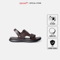 Thumbnail Sandal Nam Cao Cấp Da Bò AOKANG 1241721024 1