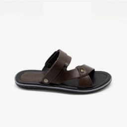 Thumbnail Sandal nam Pierre Cardin Pháp da bò thật quai chéo, quai hậu không tăng giảm, đế cao su 156 - Hàng chính hãng 3