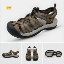 Thumbnail Sandal nam Vento bít mũi SD08003Br có big size 44 | Vento  Optimus SD08003 3