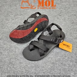 Thumbnail Sandal nam Vento quai chéo NV65B màu đen | Vento  NV65 SD65 4