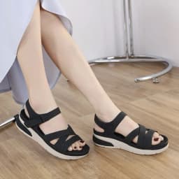 Thumbnail Sandal Nữ  Đế Bằng Hãng Siketu Thời Trang Thoải Mái Đáy Dày Khóa Dán Phù Hợp Đi Làm, Đi Học, Đi Chơi 2