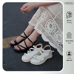 Thumbnail Sandal Quai Chéo 5P Đế Bánh Mì LOUISA KATIFA K513D Chất Da PU Cao Cấp Đế PU Êm Mềm Bảo Hành 12T 2