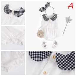 Thumbnail Sanlutoz Áo Liền Quần cotton Hoa Mùa Hè Cho Bé Gái 2