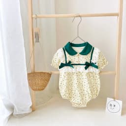 Thumbnail Sanlutoz Ngọt Ngào Hoa Mùa Hè Bé Gái Body Cotton Thời Trang Trẻ Sơ Sinh Quần Áo Bé Gái 1