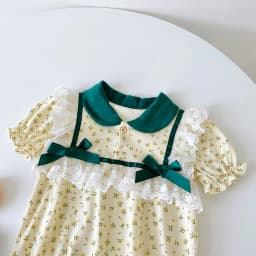 Thumbnail Sanlutoz Ngọt Ngào Hoa Mùa Hè Bé Gái Body Cotton Thời Trang Trẻ Sơ Sinh Quần Áo Bé Gái 3