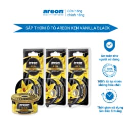 Thumbnail Sáp thơm ô tô cao cấp Areon Vanilla Black, nhập khẩu từ Bulgaria 1