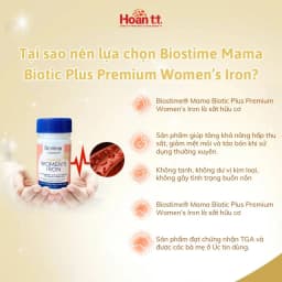 Thumbnail Sắt Cho Bà Bầu Hỗ Trợ Sức Khỏe Biostime - Viên Uống Bổ Sung Sắt Hữu Cơ - Sắt Cho Người Thiếu Máu 2