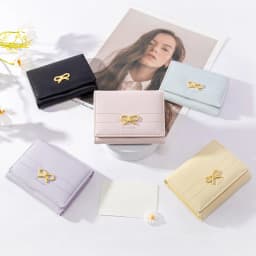 Thumbnail Seagloca Mới Nơ Thời Trang Tinh Tế Soild Ví Ngắn Gấp Ba Lần Cho Nữ 4