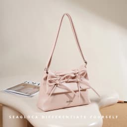 Thumbnail Seagloca Thời Trang Mới Nơ Thiết Kế Và Có Thể Điều Chỉnh Dung Tích Lớn Đeo Vai Túi Dành Cho Nữ 2