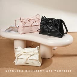 Thumbnail Seagloca Thời Trang Mới Nơ Thiết Kế Và Có Thể Điều Chỉnh Dung Tích Lớn Đeo Vai Túi Dành Cho Nữ 4