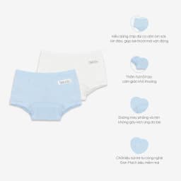 Thumbnail Set 02 Quần Chip Đùi bé gái vải Sợi Tre Đan Mạch Bambus mềm nhẹ, kháng khuẩn tự nhiên BU Baby BBB430000 4