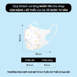 Thumbnail Set 100 cái - Khẩu trang Baby Mask Bé sơ sinh An Tâm cho trẻ từ 0 - 3 tuổi 1