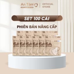 Thumbnail Set 100 cái Khẩu trang y tế kháng khuẩn 6A chính hãng An Tâm chống nắng toàn diện, bảo vệ làn da 1