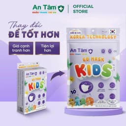 Thumbnail Set 100 cái - Khẩu trang y tế kháng khuẩn 6D cho bé Chính Hãng AN TÂM 4