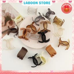 Thumbnail Set 12 chiếc kẹp tóc LABOON càng cua 5 răng tone màu pastel candy chocolate nhẹ nhàng tiểu thư 1