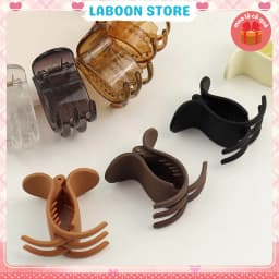 Thumbnail Set 12 chiếc kẹp tóc LABOON càng cua 5 răng tone màu pastel candy chocolate nhẹ nhàng tiểu thư 3