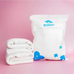 Thumbnail Set 2 Khăn Tắm Sợi Tre 4 Lớp Bonny Siêu Mềm Và Thấm Hút (Kích thước: 90x90Cm) 2