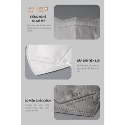 Thumbnail Set 200 cái - Khẩu trang y tế kháng khuẩn 6D chính hãng An Tâm ôm sát khuôn mặt, chống nắng toàn diện 4